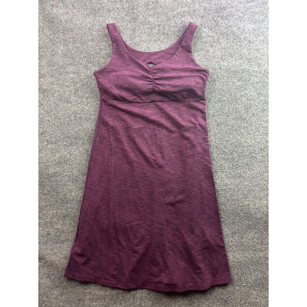 Kuhl Mova Aktiv Dress Womens Medium Purple Heathered Ruched Keyhole Back